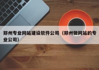 郑州专业网站建设软件公司（郑州做网站的专业公司）